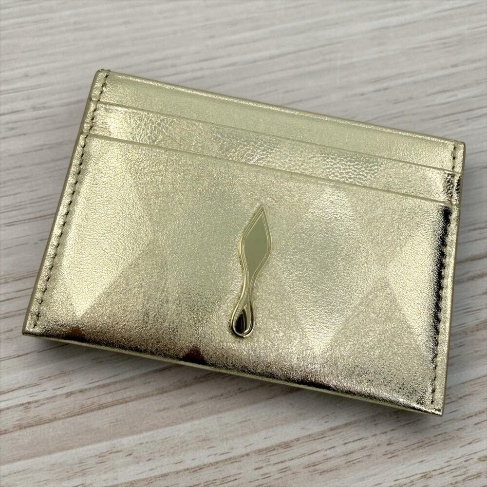 Christian Louboutin Metallic Card Holder
